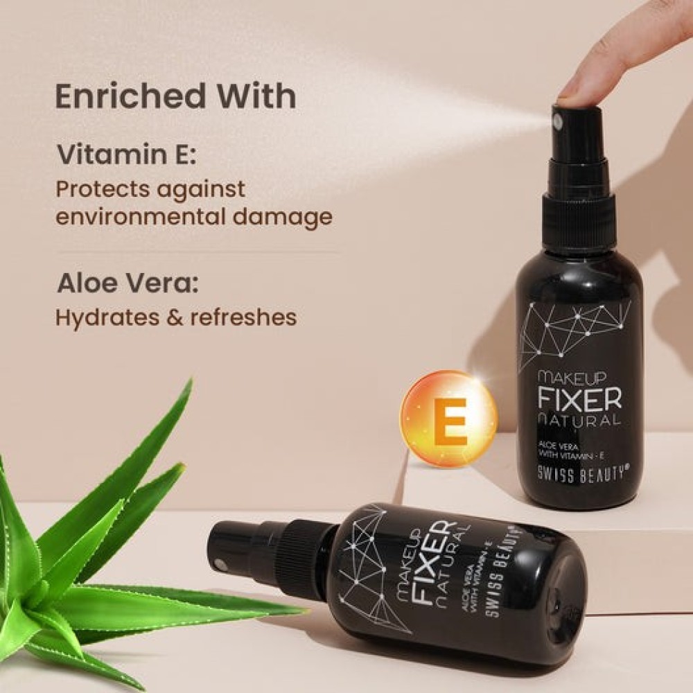 Swiss Beauty Makeup Fixer Natural Aloe Vera with Vitamin - E