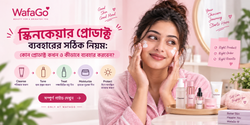 স্কিনকেয়ার প্রোডাক্ট ব্যবহারের সঠিক নিয়ম: কখন ও কীভাবে ব্যবহার করবেন?