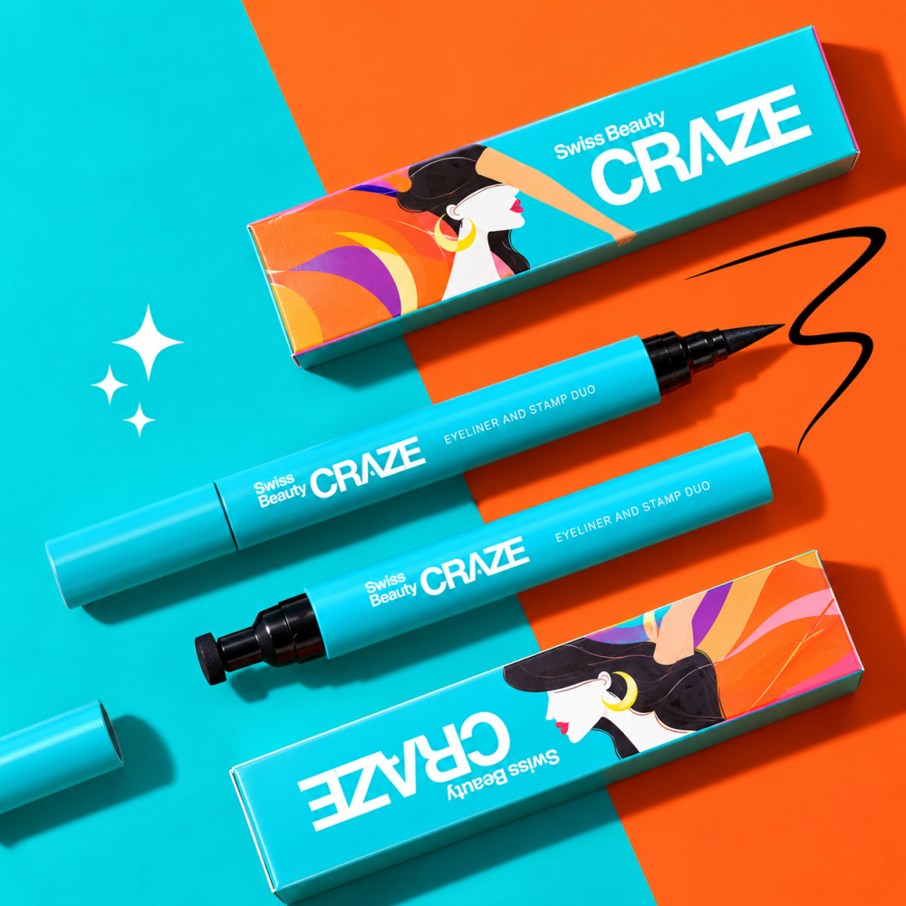 Swiss Beauty CRAZE EYELINER AND STAMP DUO
