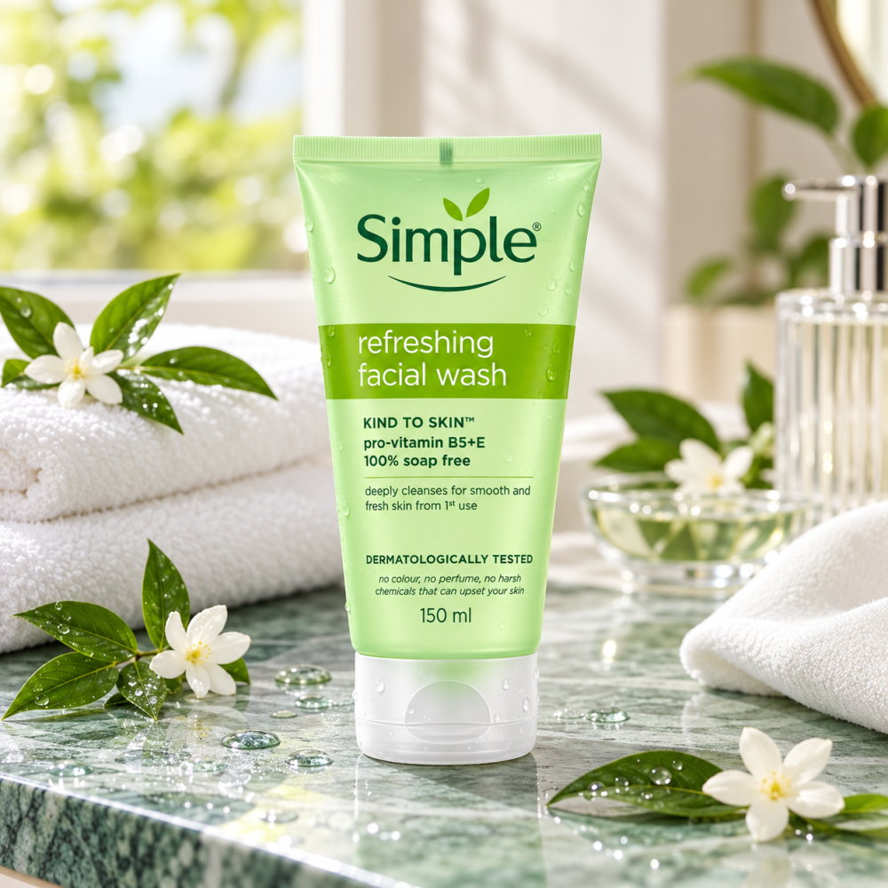 Simple Kind To Skin Refreshing Facial Wash Gel 150 ml