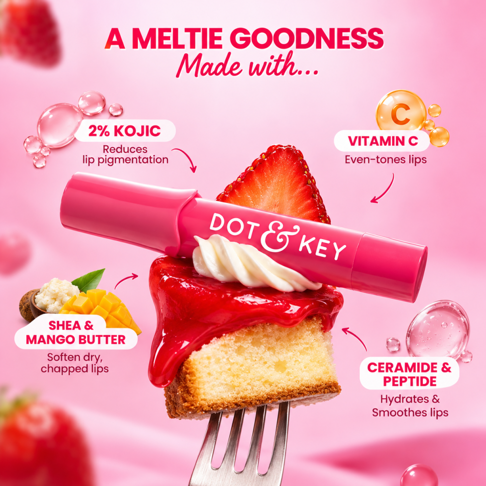 Dot & Key Meltie Lip Balm With 2% Kojic Acid SPF 50++